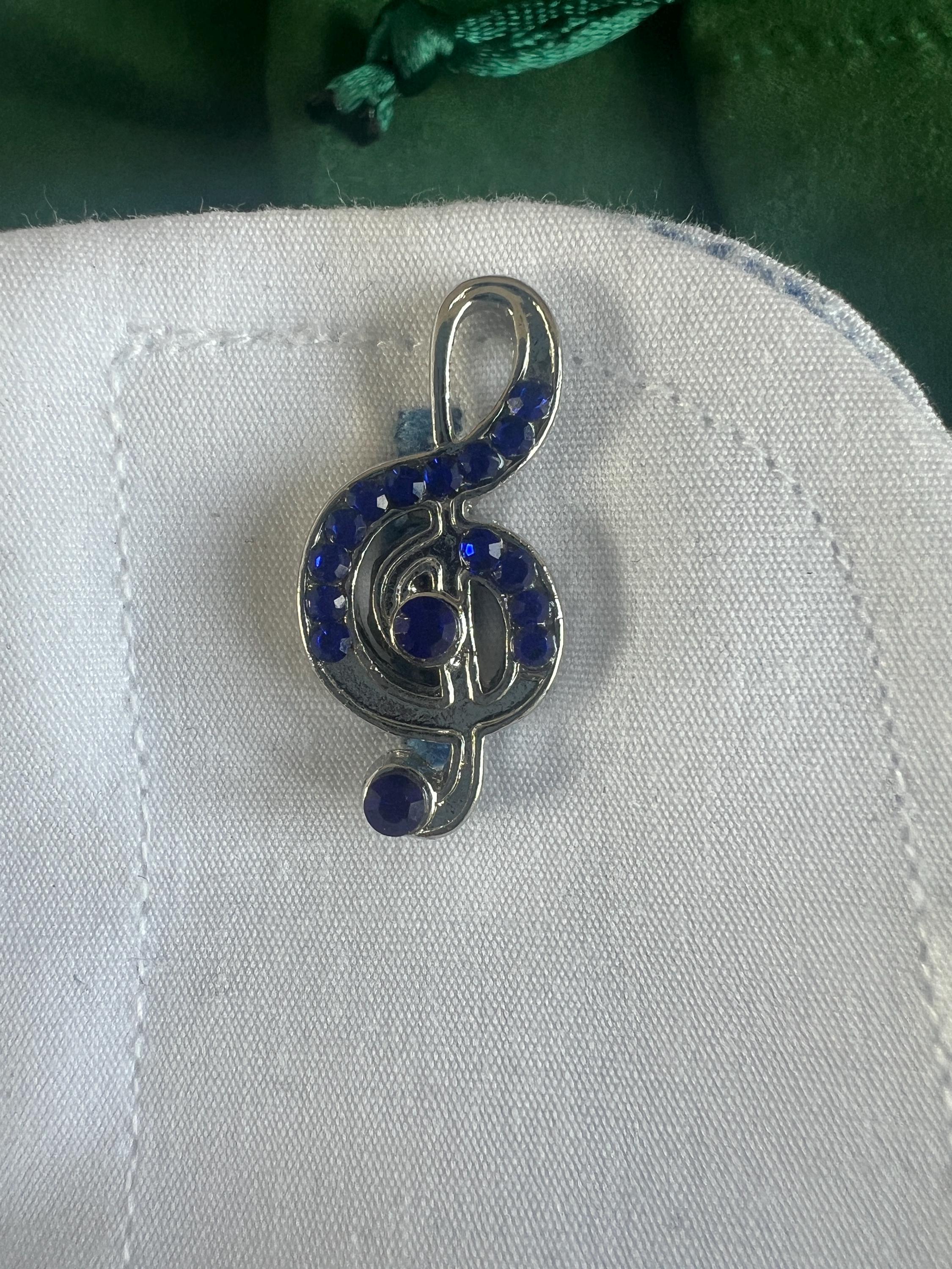 Blue Music Symbol Cufflinks Unique Musical Note Accessories Musicians Handmade Gift Stylish Music-Themed Cufflinks Perfect for Music Lovers
