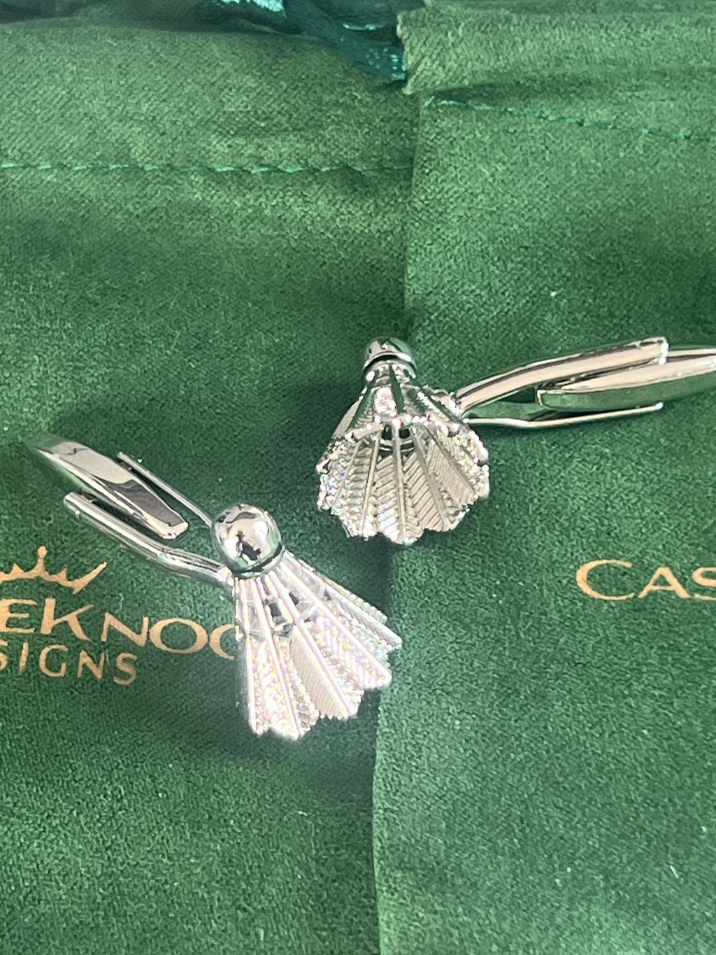 Shuttlecock Badminton Cufflinks Sports Inspired Men's Jewelry Badminton Accessories Unique Gift for Him Shuttlecock Cufflinks