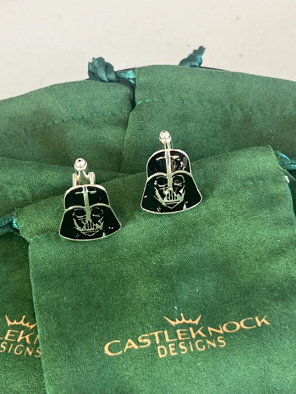 Darth Vader Star Wars Cufflinks Sith Lord Inspired Men's Jewelry Galactic Empire Accessories Sci-Fi Gift for Him Wedding Groom