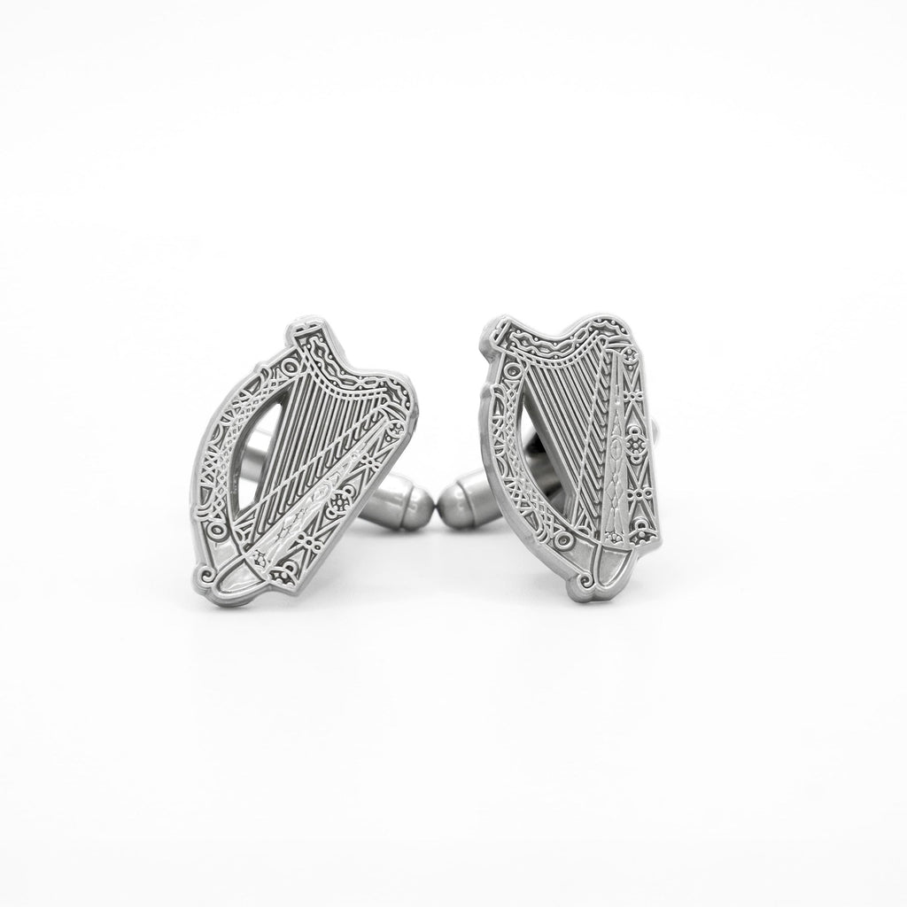 Irish Harp Cufflinks Silver Elegance for Every Occasion Irish Wedding Cufflinks Irish Gift Groomsman Cufflinks Best Man Cufflinks Gift Idea