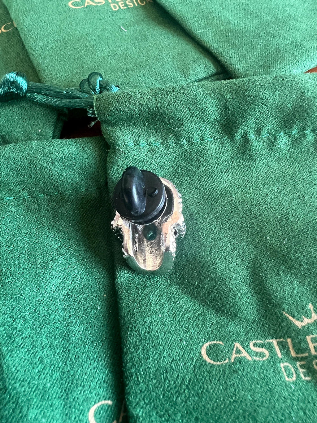 Silver Skull Suit Pin Gothic Men's Jewelry Skeleton Themed Accessories Halloween Gift for Him Wedding Birthday Groom Lapel