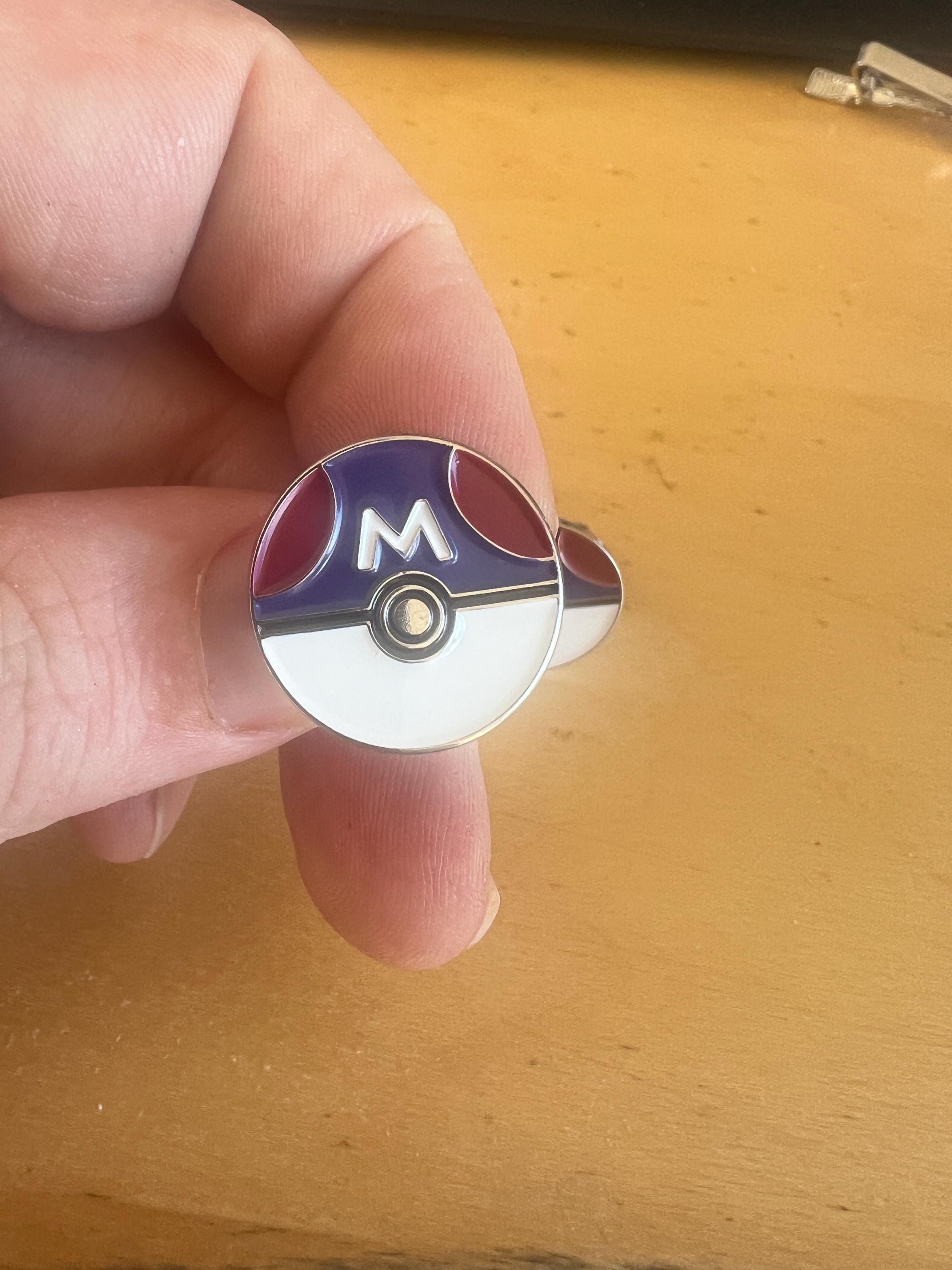 Pokemon Master Ball Lapel Pin Suit Pin Gaming Accessory Fan Jewelry Unique Pokeball Inspired Gift Collectible Pokemon Fan Suit Decoration