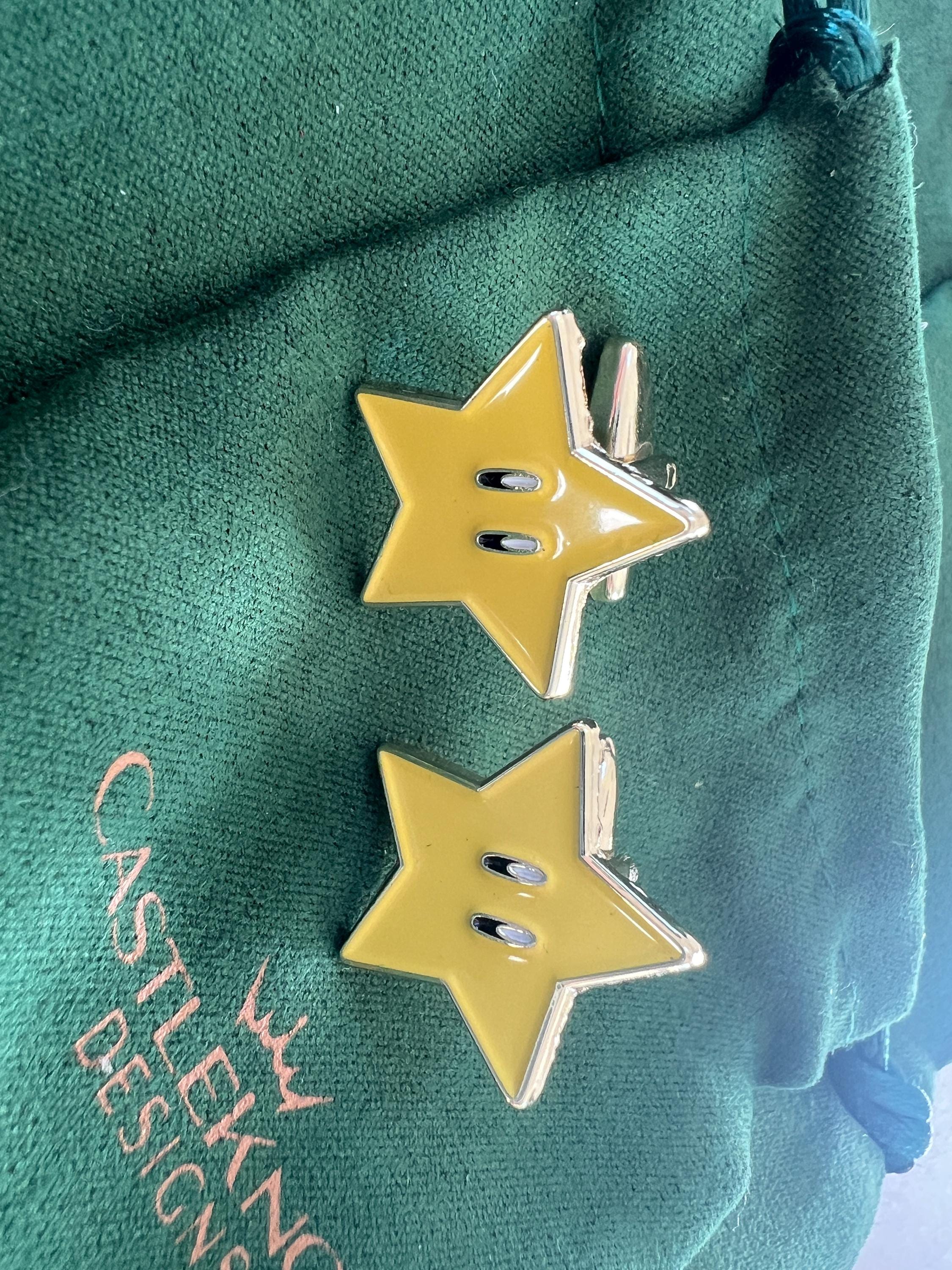 Super Star Mario Series Tie Clip Suit Pin and Cufflinks fun gaming-inspired accessories perfect gift for gamer weddings special occasions