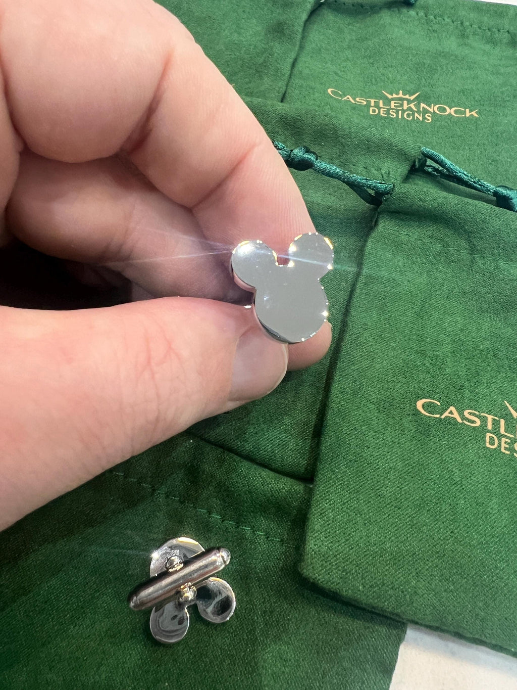 Mouse Ear Cufflinks Handcrafted Disney Inspired Accessories Unique Gift for Him Geeky Wedding Jewelry Perfect for Disney Fans and Collectors