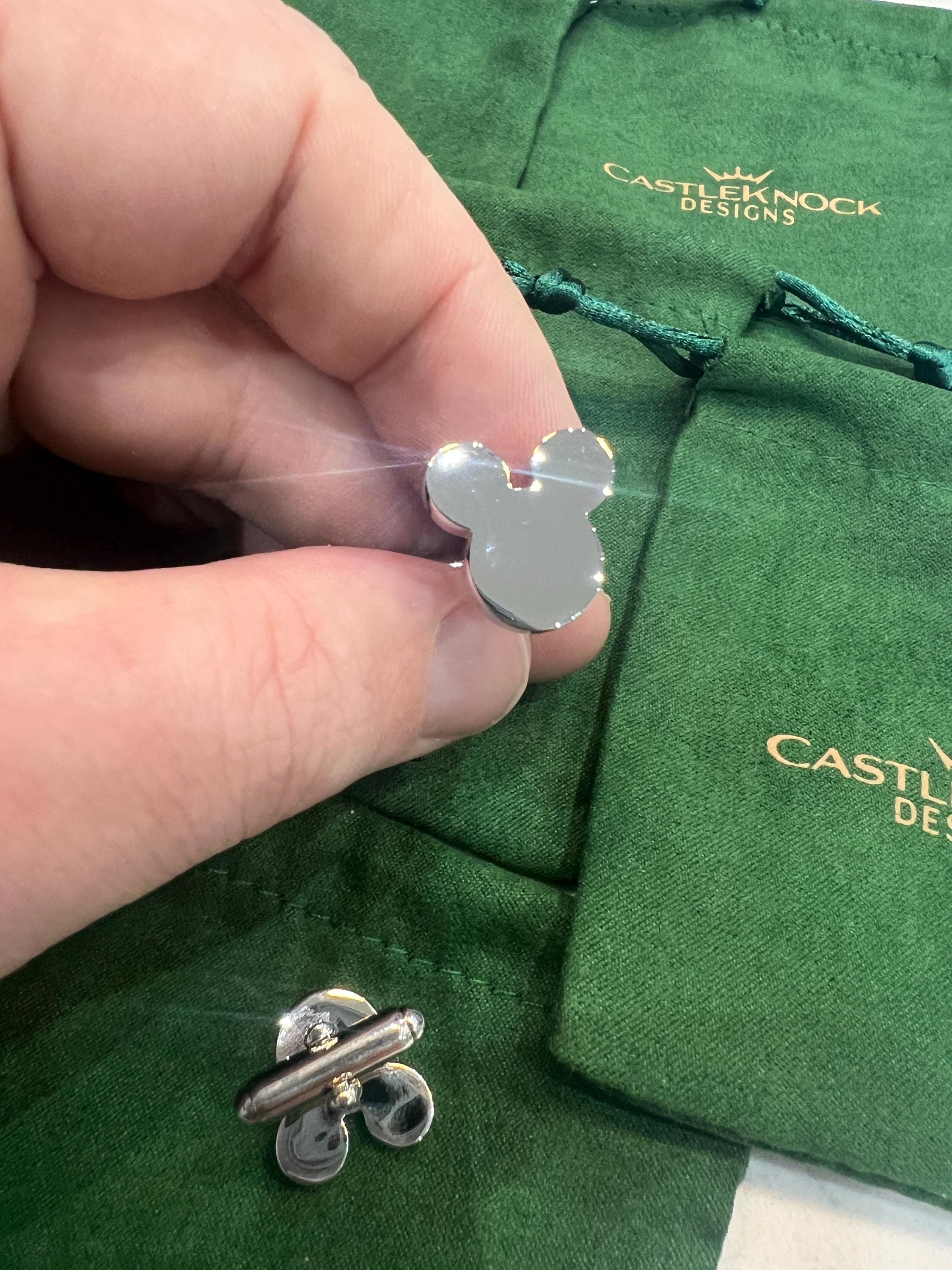 Mouse Ear Cufflinks Handcrafted Disney Inspired Accessories Unique Gift for Him Geeky Wedding Jewelry Perfect for Disney Fans and Collectors