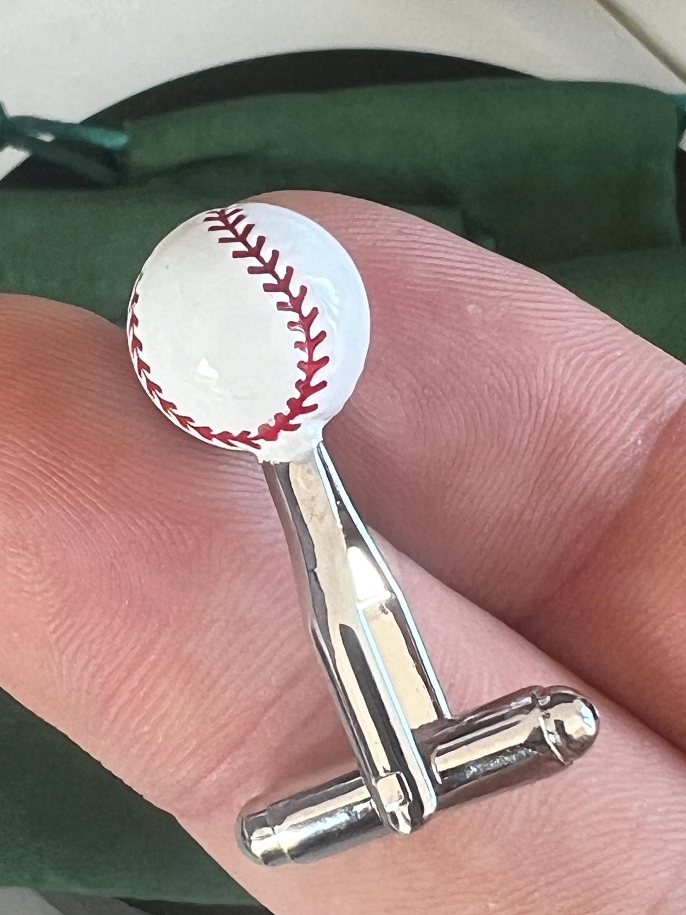 Baseball and Mitt Cufflinks Sports Inspired Men's Jewelry Baseball Lover Gift Sports Fan Accessories Wedding Birthday Groom Gift for Him