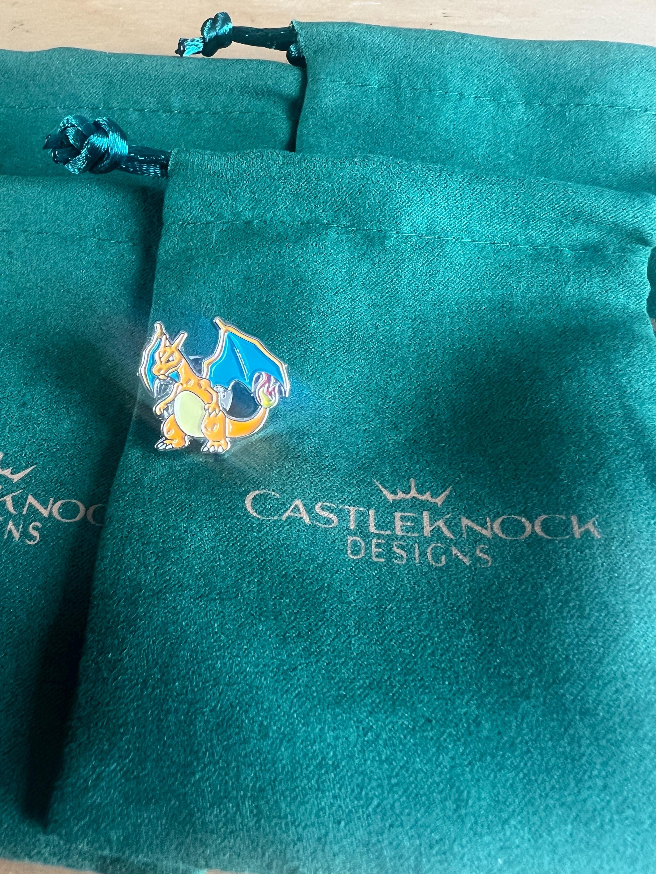 Charizard Pin fiery dragon inspired accessories perfect gift for Pokemon fans trainers weddings and special occasions unique design