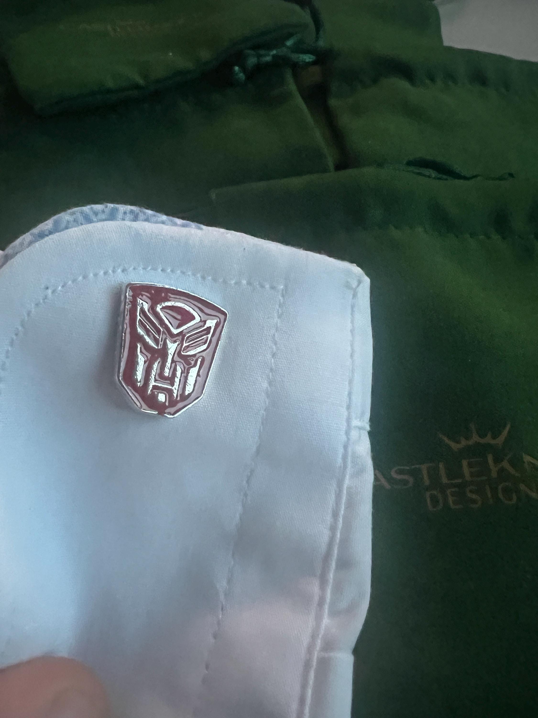 Transformers Autobots Cufflinks Perfect for Fans and Collectors Unique and Stylish Ideal for Special Events or Everyday Wear Great Gift Idea