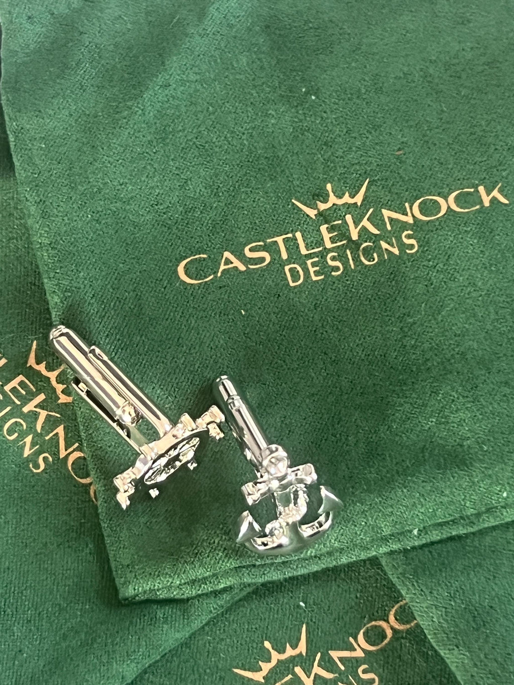 Ship Wheel Anchor Cufflinks Men Nautical-Themed Accessories Perfect Gift for Sailors Maritime Enthusiasts Ideal for Weddings Events