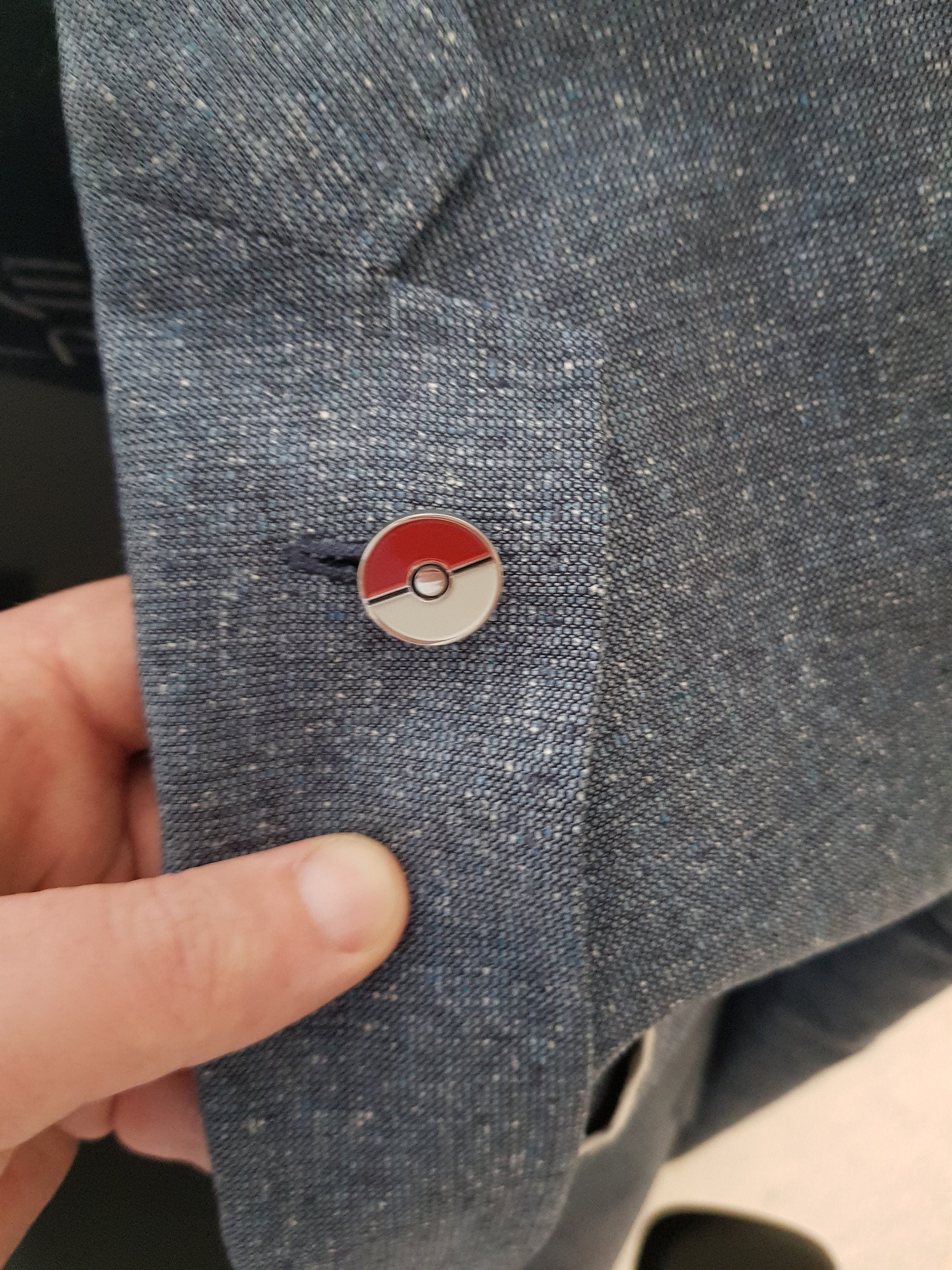 Pokemon Pokeball Lapel Pin Suit Pin Gaming Accessory Fan Jewelry Unique Pokeball Inspired Gift Collectible Pokemon Fan Suit Decoration