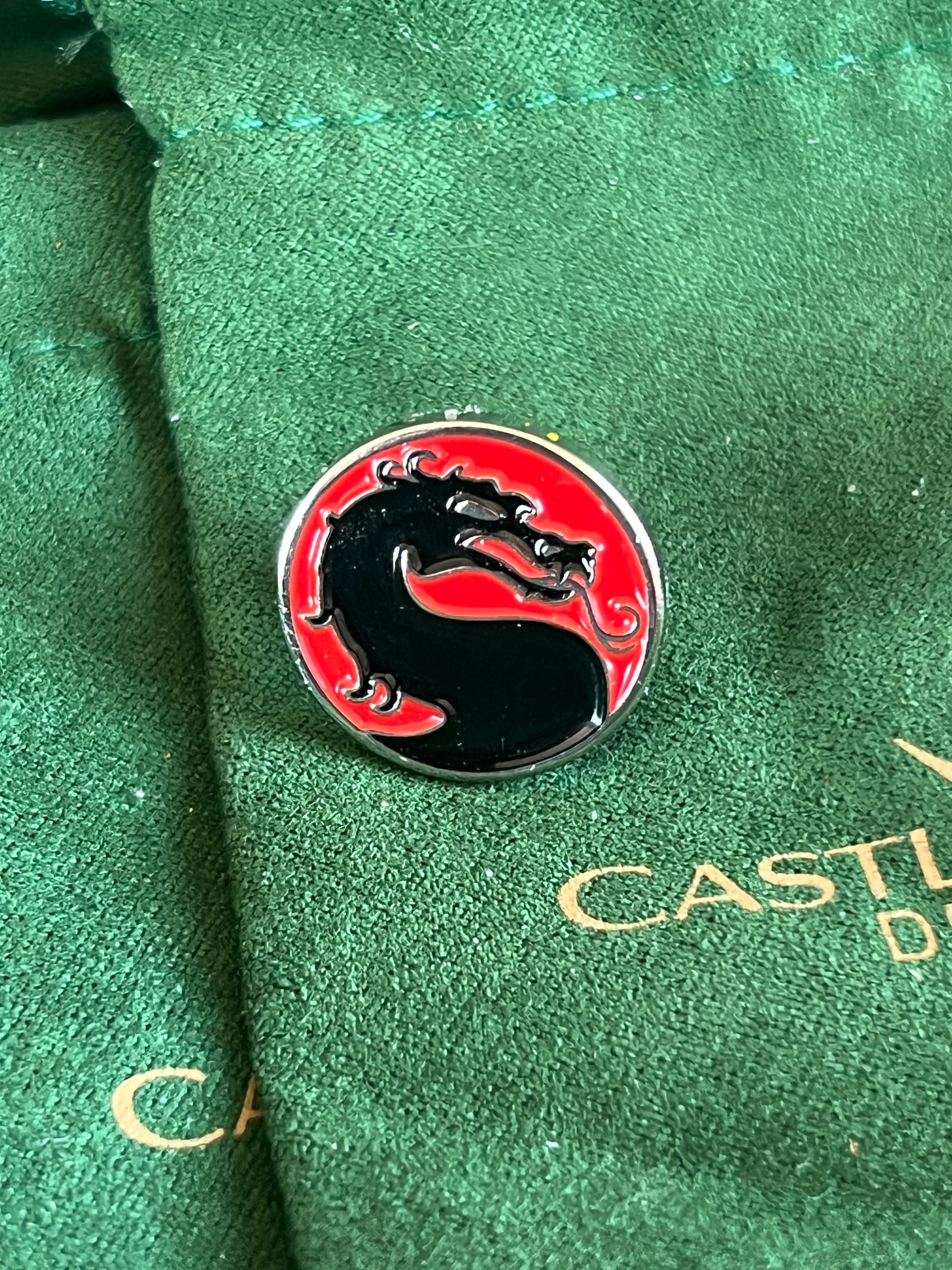 Mortal Kombat Suit Pin Handcrafted Gaming Accessories Unique Gift for Him Geeky Formal Wear Jewelry Perfect for Fighting Game Fan Collectors