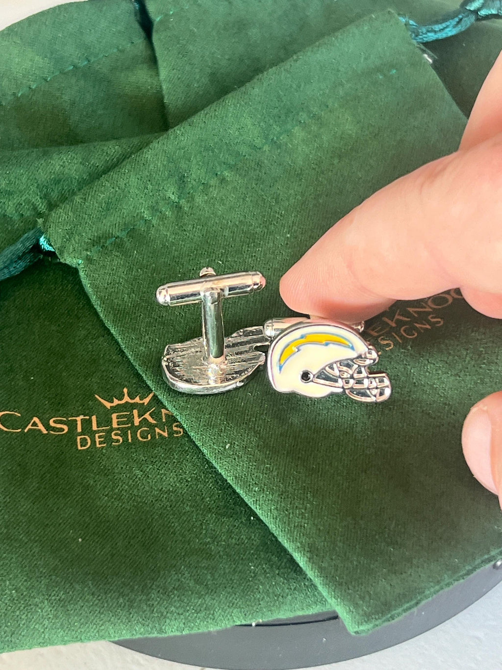 American Football Helmet Cufflinks Handcrafted Sports Accessories Unique Gift Football Fans Stylish Formal Wear Jewelry Perfect for Game Day