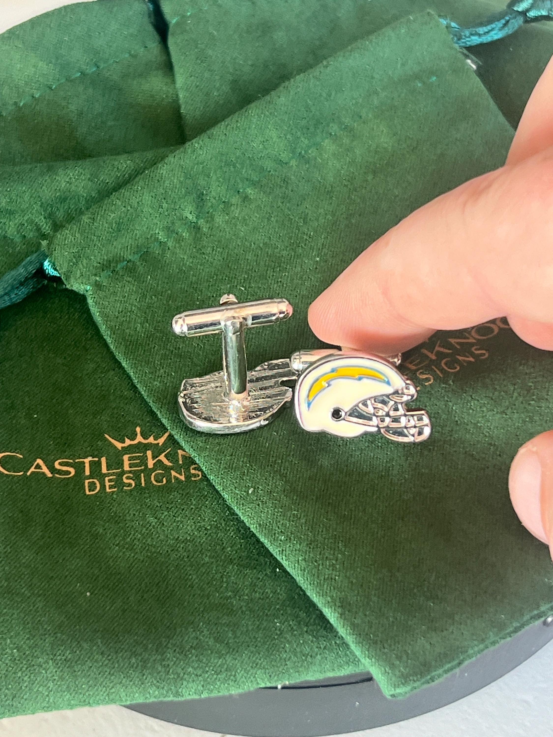 American Football Helmet Cufflinks Handcrafted Sports Accessories Unique Gift Football Fans Stylish Formal Wear Jewelry Perfect for Game Day