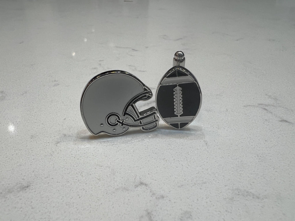 American Football Helmet Football Cufflinks Sports Accessories Unique Gift Football Fans Stylish Formal Wear Jewelry Perfect for Game Day