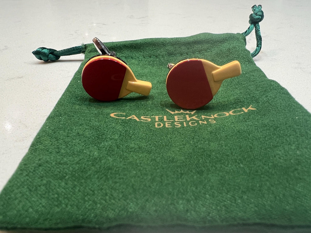 Table Tennis Cufflinks fun, sporty, and stylish accessories for ping pong lovers perfect gift for players, coaches, and table tennis fans.