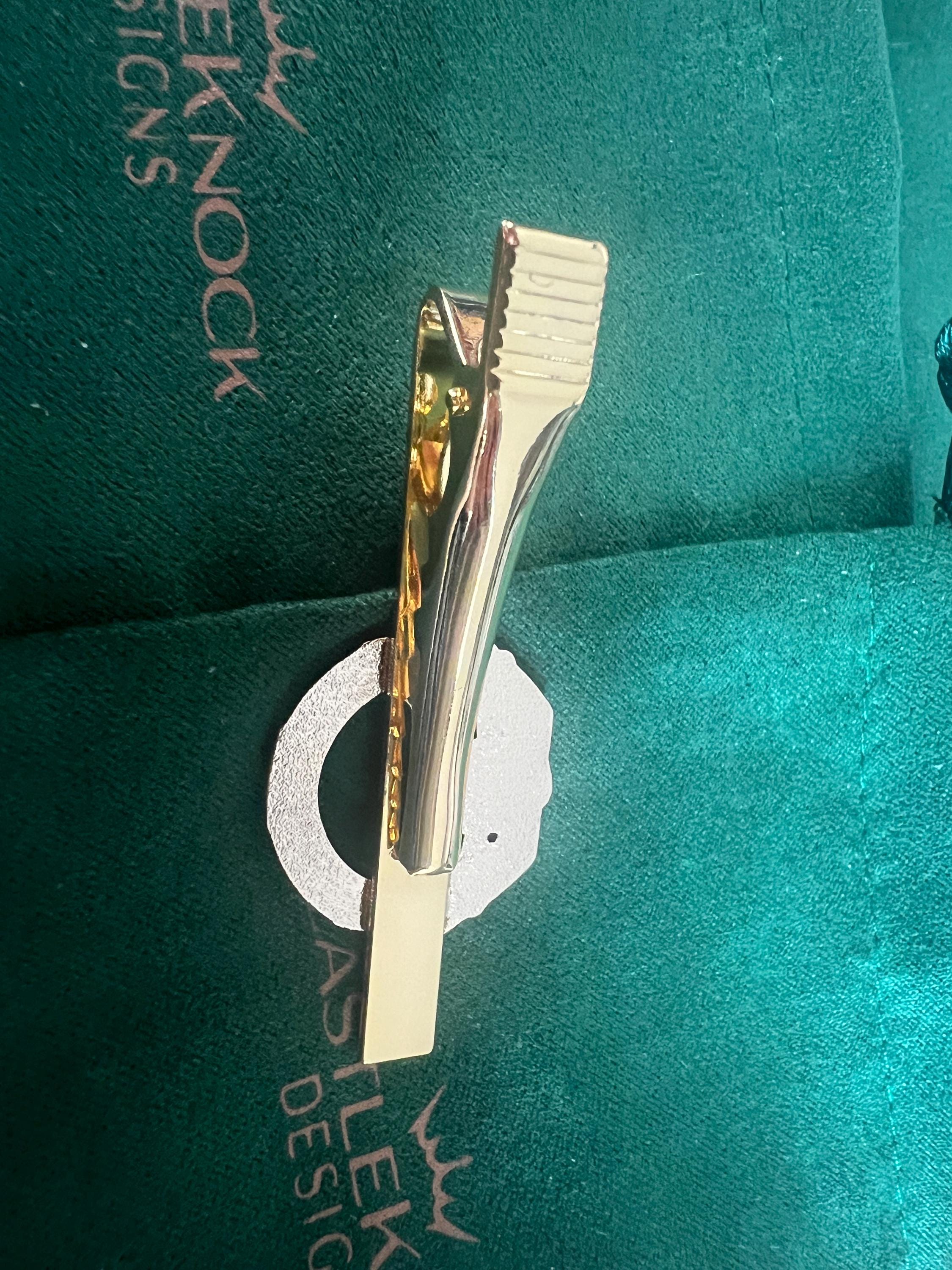 Claddagh Ring Tieclip Gold Irish Jewelry Gift for Him Wedding Anniversary Men's Accessories Classic Irish Heritage Wedding Gift for Groom