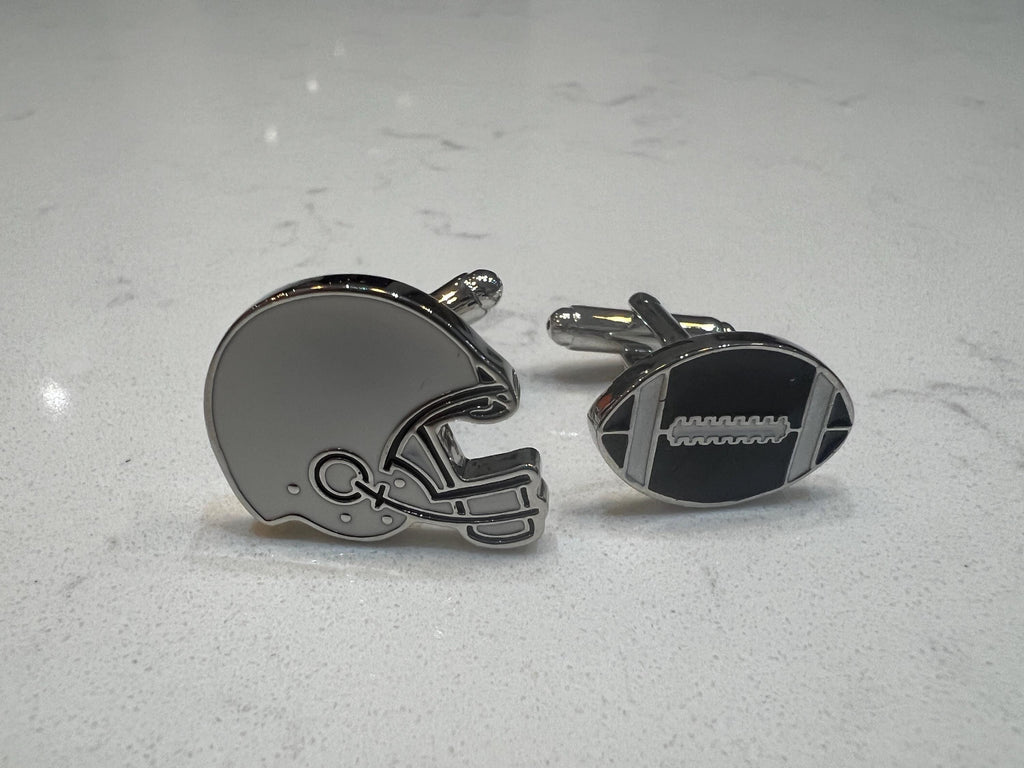 American Football Helmet Football Cufflinks Sports Accessories Unique Gift Football Fans Stylish Formal Wear Jewelry Perfect for Game Day