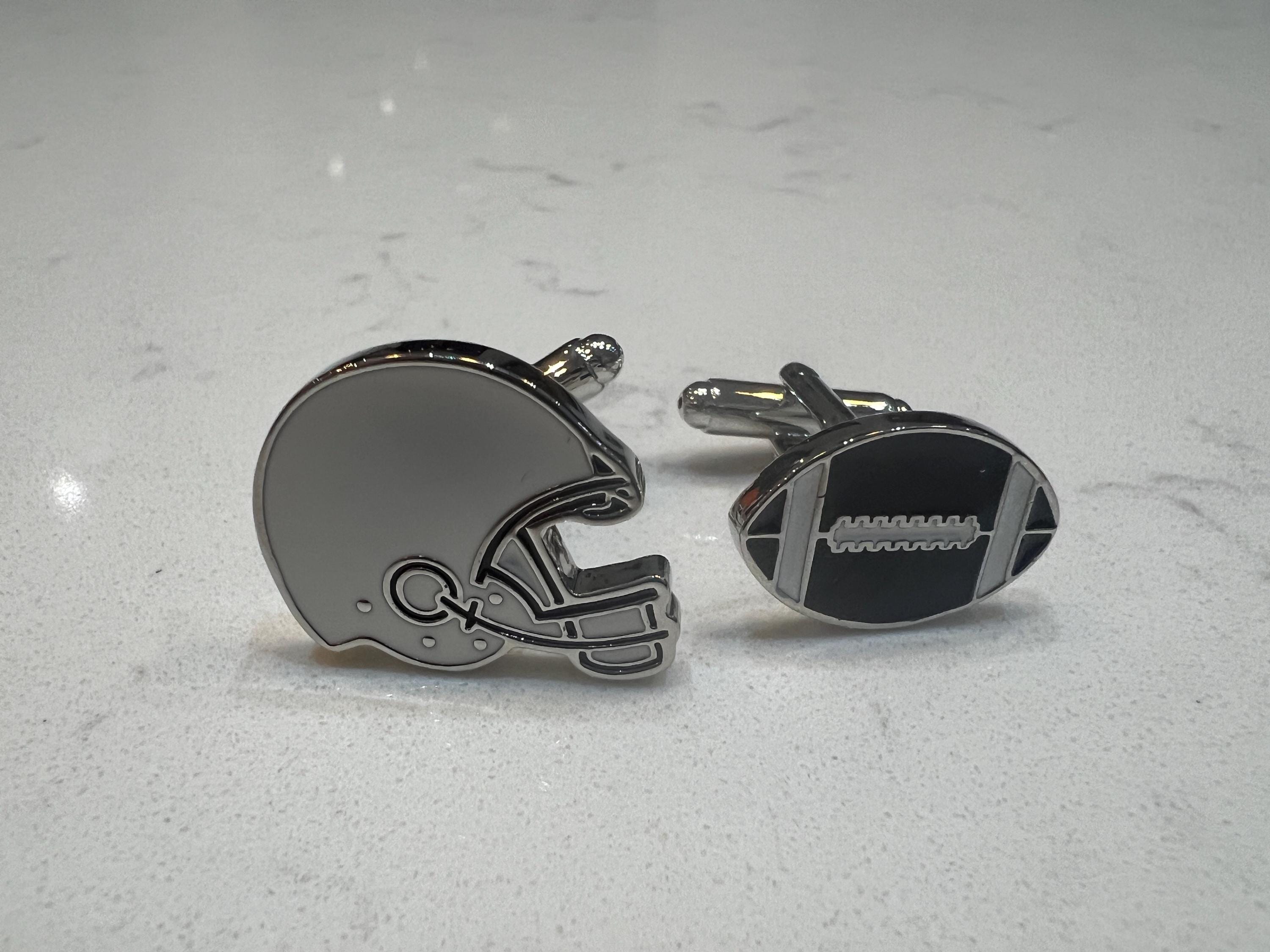 American Football Helmet Football Cufflinks Sports Accessories Unique Gift Football Fans Stylish Formal Wear Jewelry Perfect for Game Day
