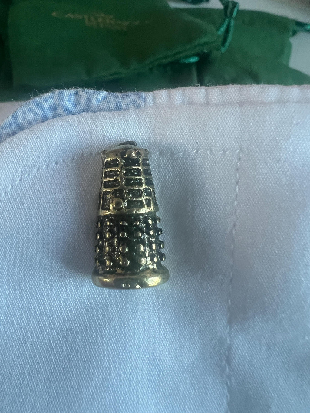 Doctor Who Dalek Cufflinks Sci-Fi Fan Jewelry Dalek Design Unique Gift for Whovians Stylish Accessory Time Travel-Inspired Cufflinks