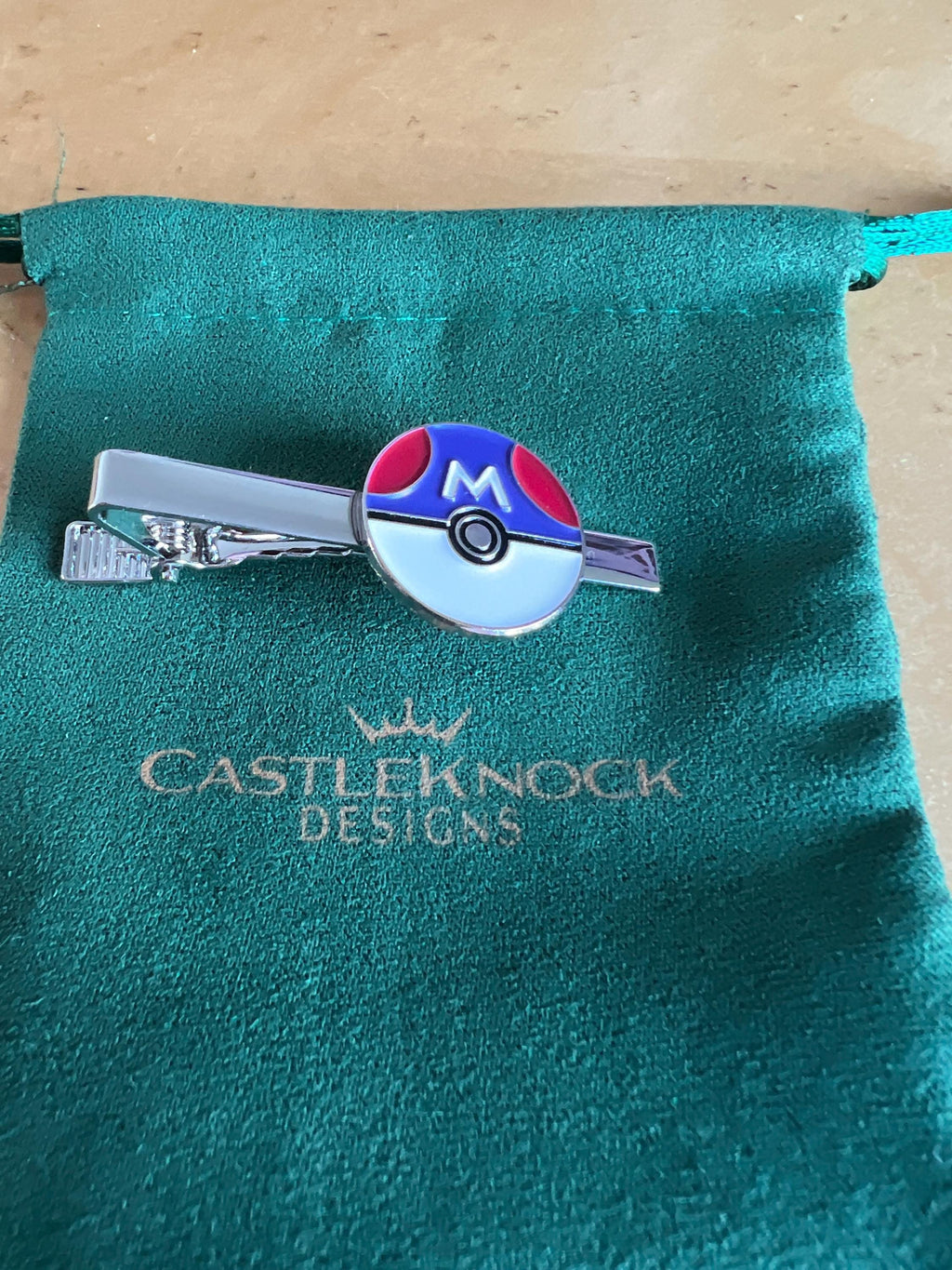 Pokemon Master Ball Tieclip Suit Gaming Accessory Fan Jewelry Unique Pokeball Inspired Gift Collectible Pokemon Fan Suit Decoration