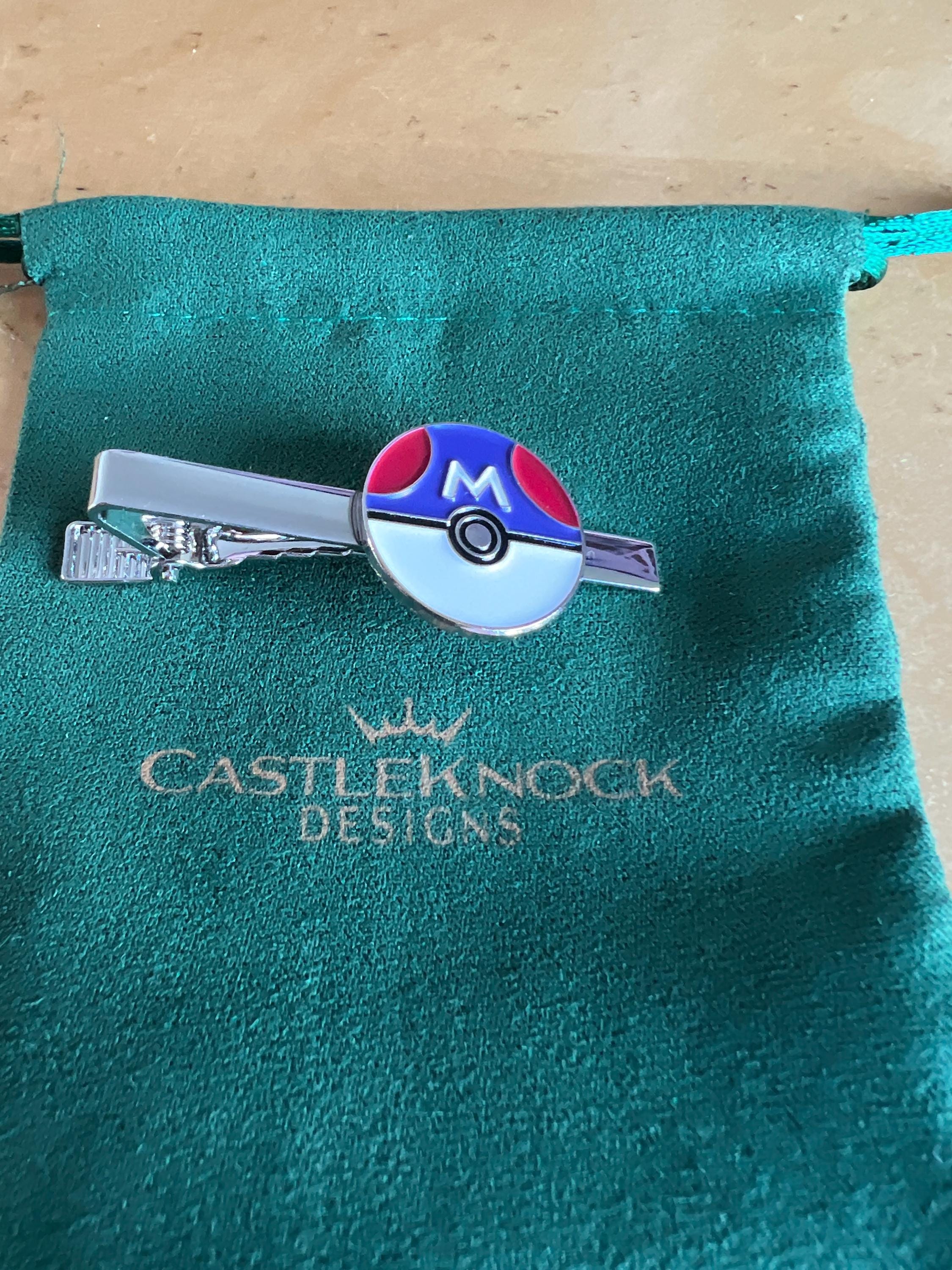 Pokemon Master Ball Tieclip Suit Gaming Accessory Fan Jewelry Unique Pokeball Inspired Gift Collectible Pokemon Fan Suit Decoration