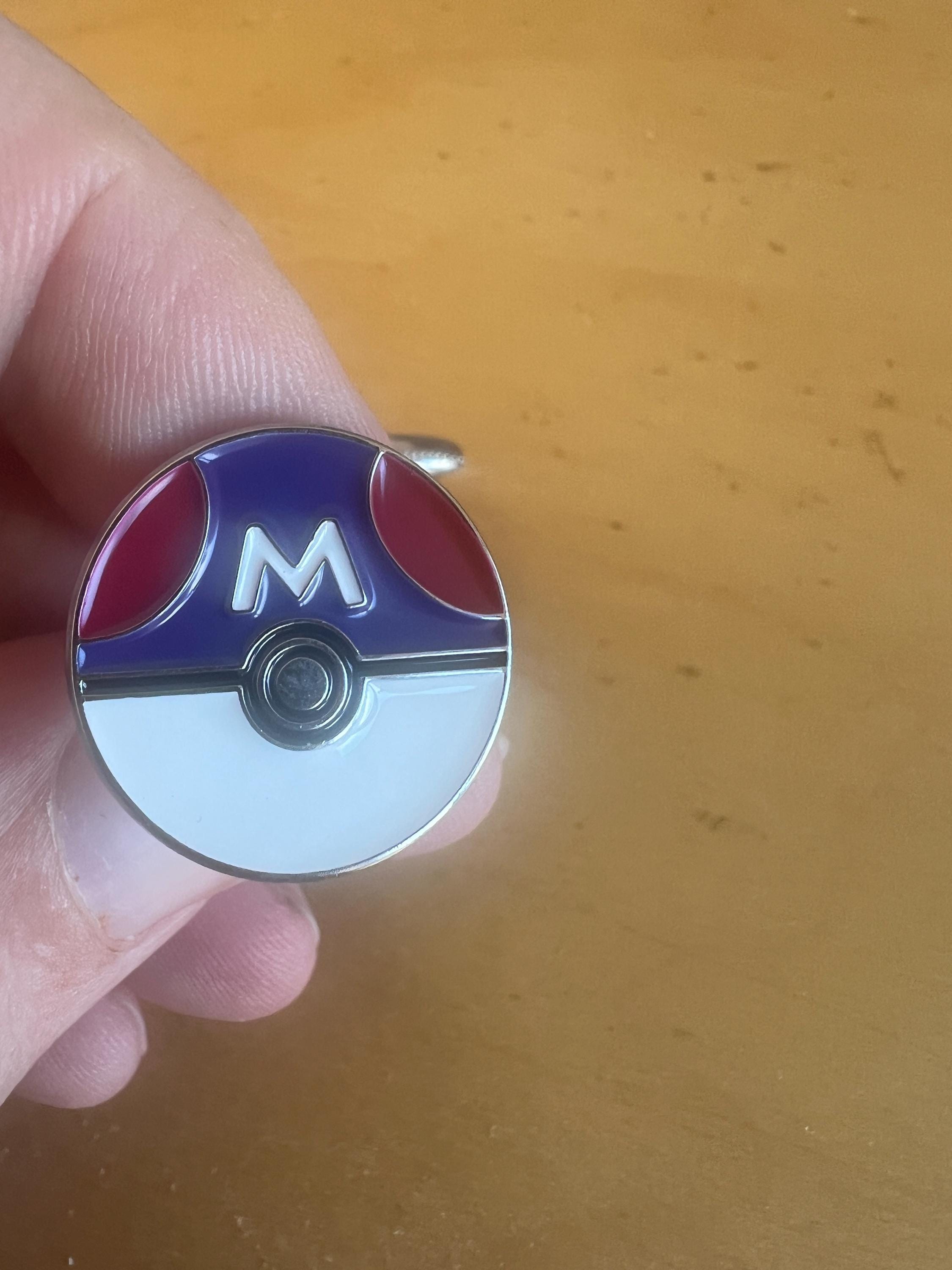 Pokemon Master Ball Lapel Pin Suit Pin Gaming Accessory Fan Jewelry Unique Pokeball Inspired Gift Collectible Pokemon Fan Suit Decoration