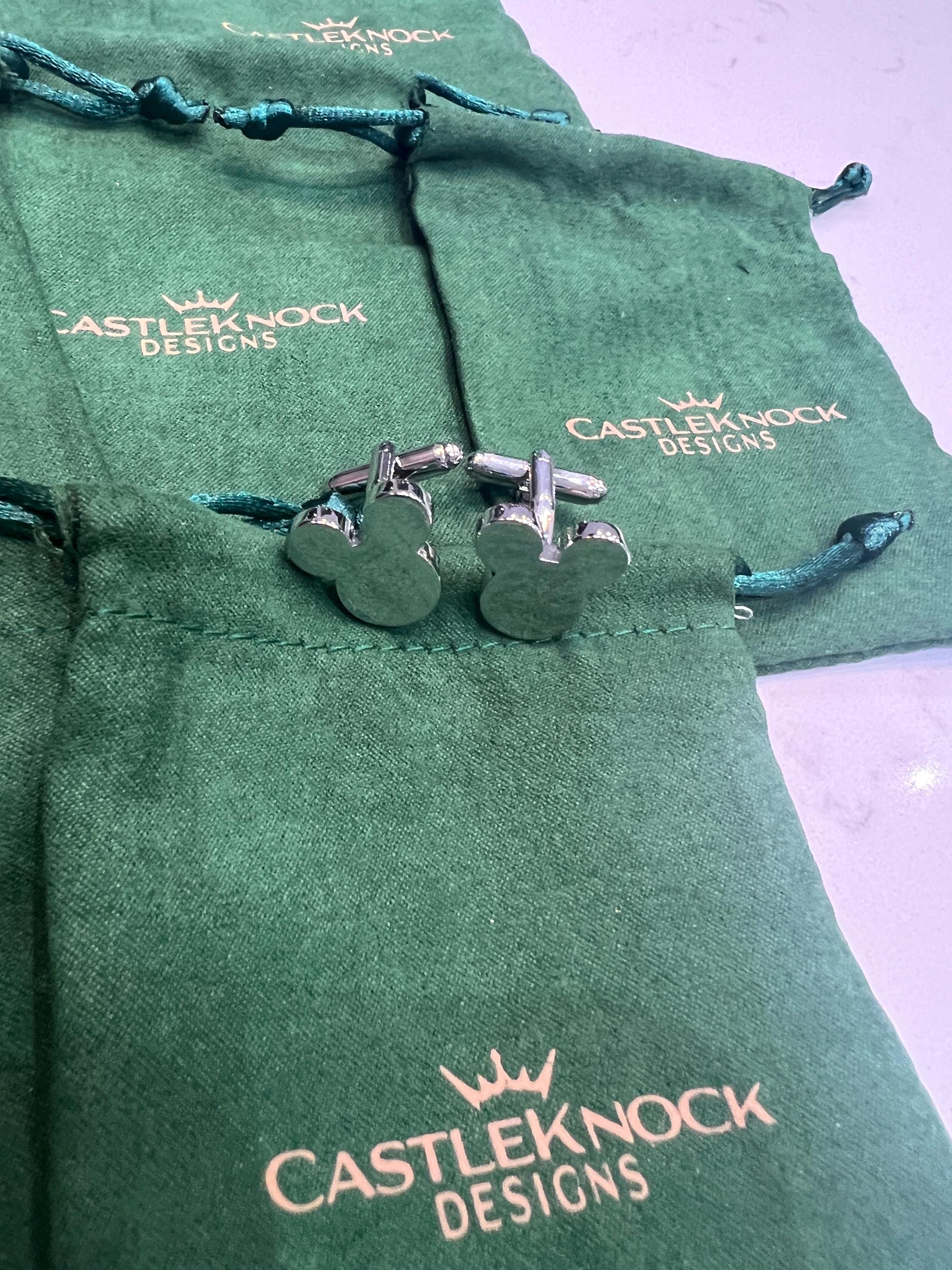 Mouse Ear Cufflinks Handcrafted Disney Inspired Accessories Unique Gift for Him Geeky Wedding Jewelry Perfect for Disney Fans and Collectors