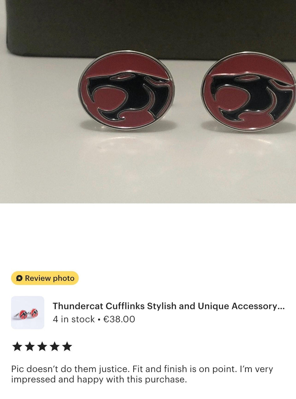 Thundercat Cufflinks Stylish and Unique Accessory for Fans Ideal Gift for Collectors Thundercats Enthusiasts Perfect for Special Occasions