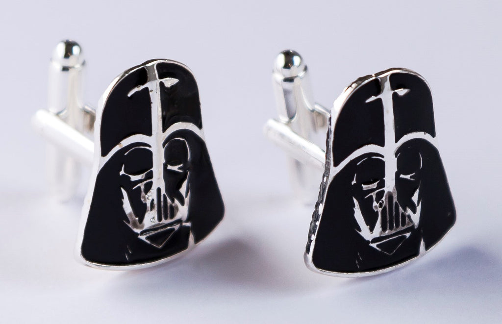 Darth Vader Star Wars Cufflinks Sith Lord Inspired Men's Jewelry Galactic Empire Accessories Sci-Fi Gift for Him Wedding Groom