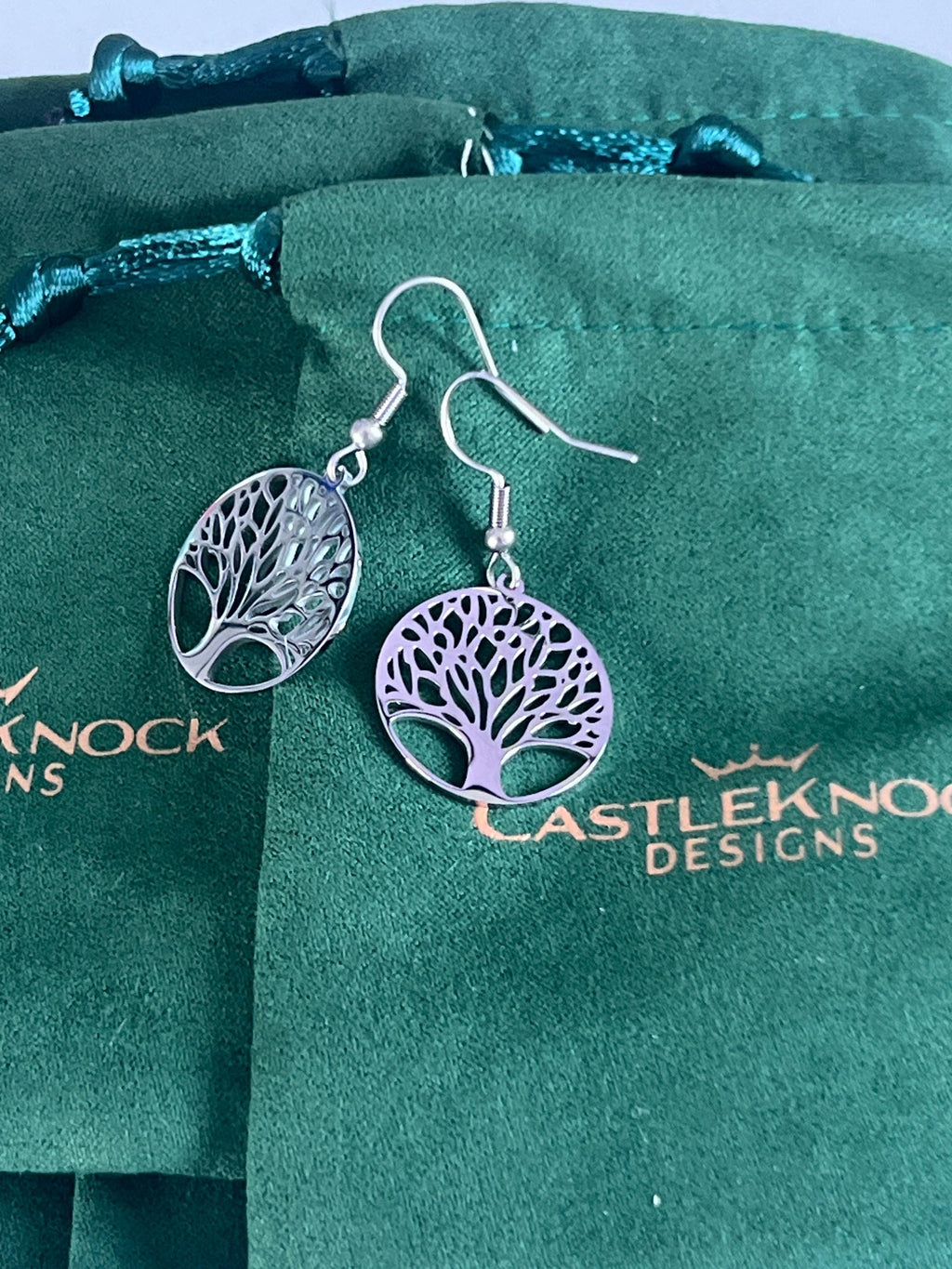 Tree of Life Earrings Rose Gold or Silver Handcrafted Jewelry Meaningful Gift for Her Symbolic Nature-Inspired Design Elegant Unique Earring