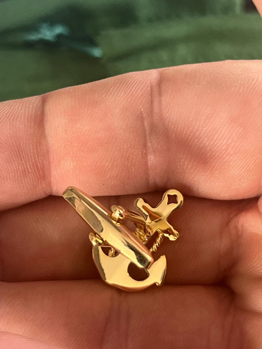 Gold Anchor Cufflinks Nautical Inspired Men's Jewelry Maritime Accessories Unique for Him Sailing Enthusiast Cufflinks Perfect for Boaters
