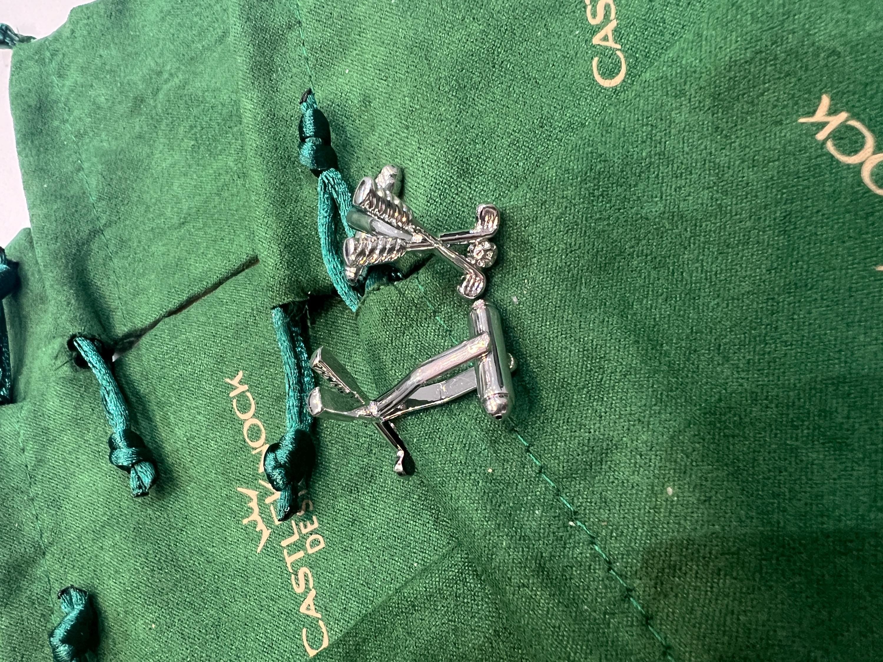 Golf Clubs Cufflinks Handcrafted Golfer Accessories Unique Gift for Him Elegant Formal Wear Jewelry Perfect for Golf Lovers and Enthusiasts