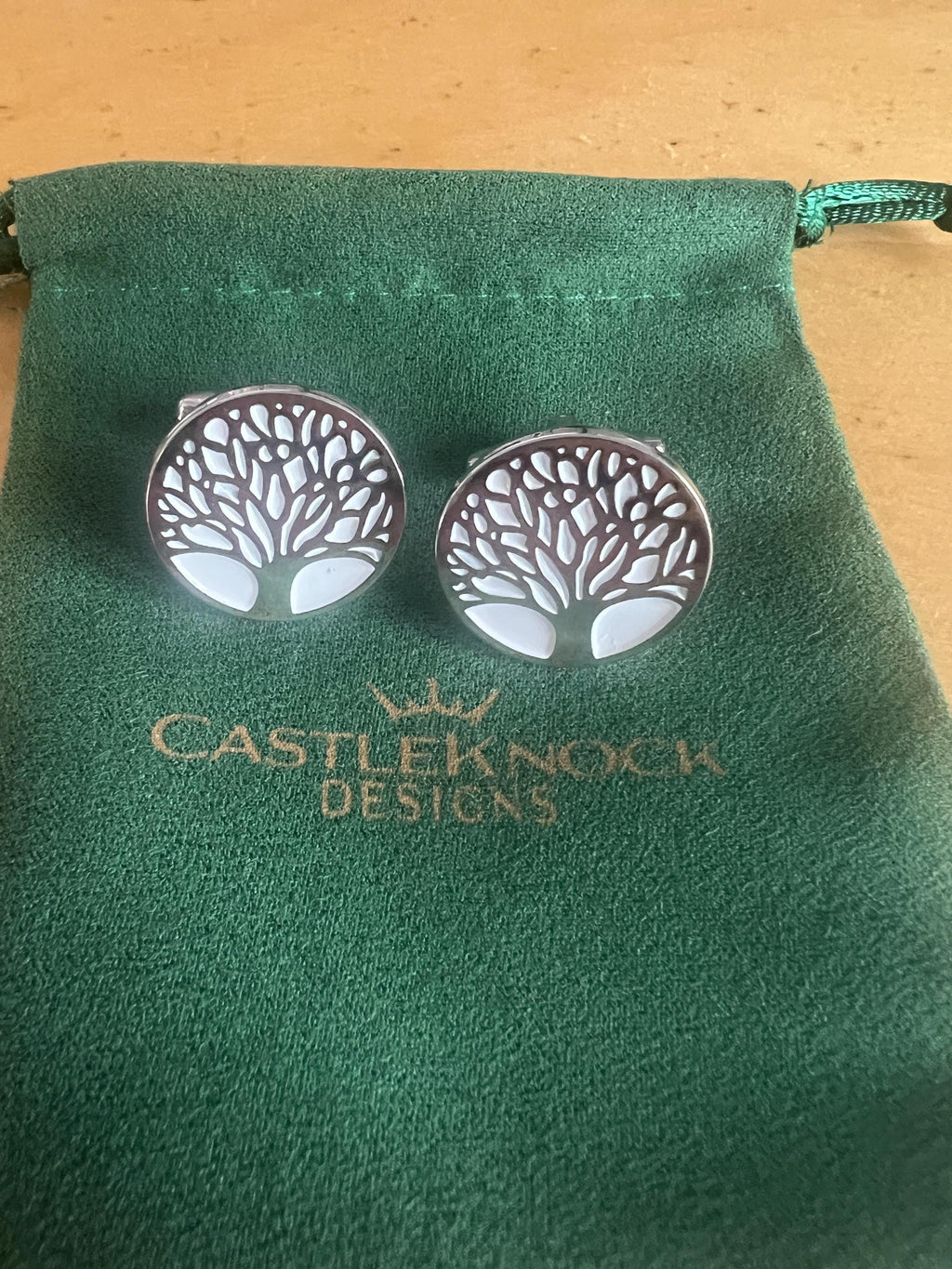 Tree of Life Cufflinks Set Meaningful Nature Inspired Accessories Perfect for Weddings Formal Events Unique Spiritual Jewelry Gift for Him