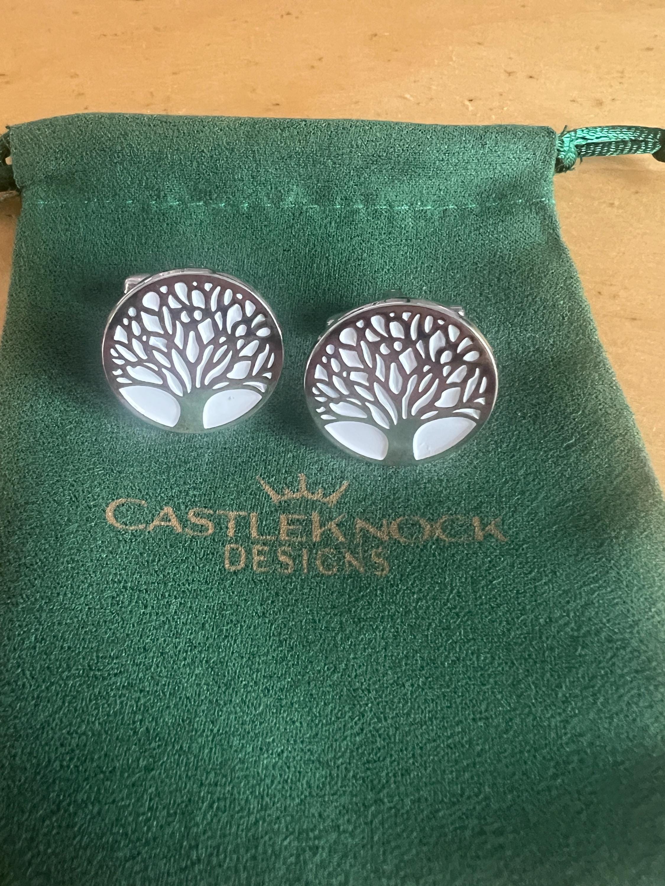 Tree of Life Cufflinks Set Meaningful Nature Inspired Accessories Perfect for Weddings Formal Events Unique Spiritual Jewelry Gift for Him