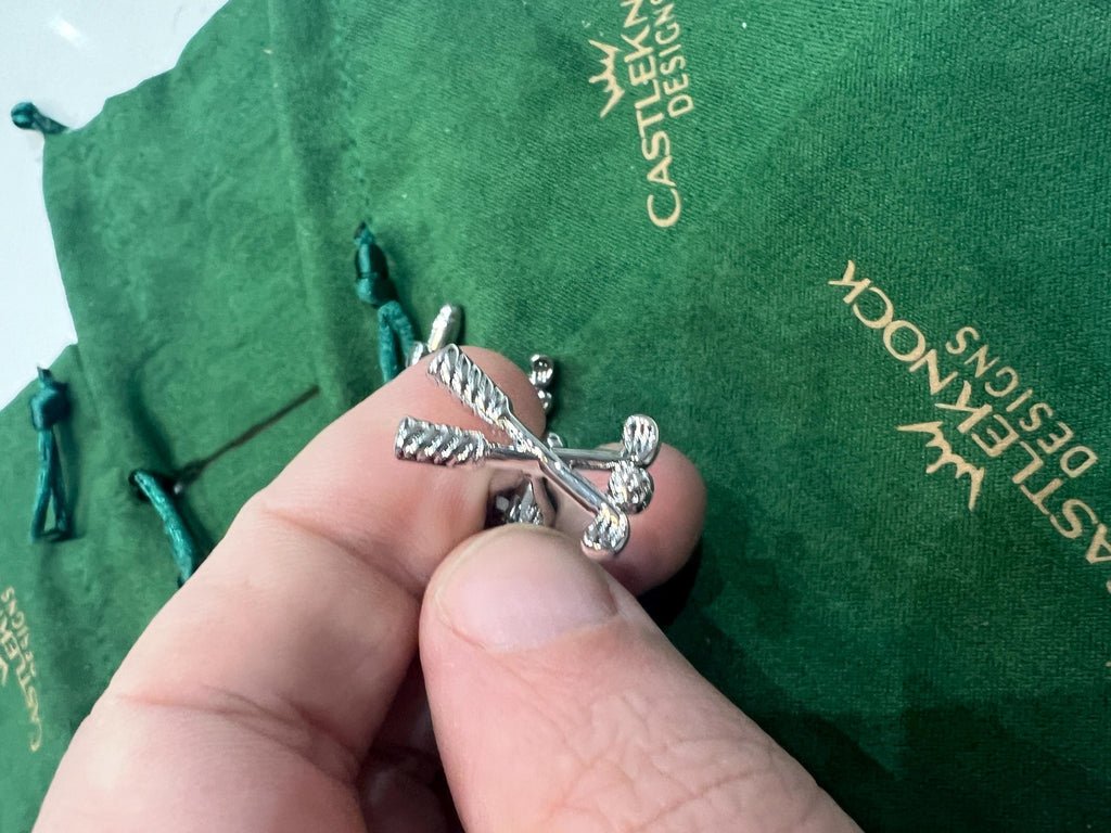 Golf Clubs Cufflinks Handcrafted Golfer Accessories Unique Gift for Him Elegant Formal Wear Jewelry Perfect for Golf Lovers and Enthusiasts
