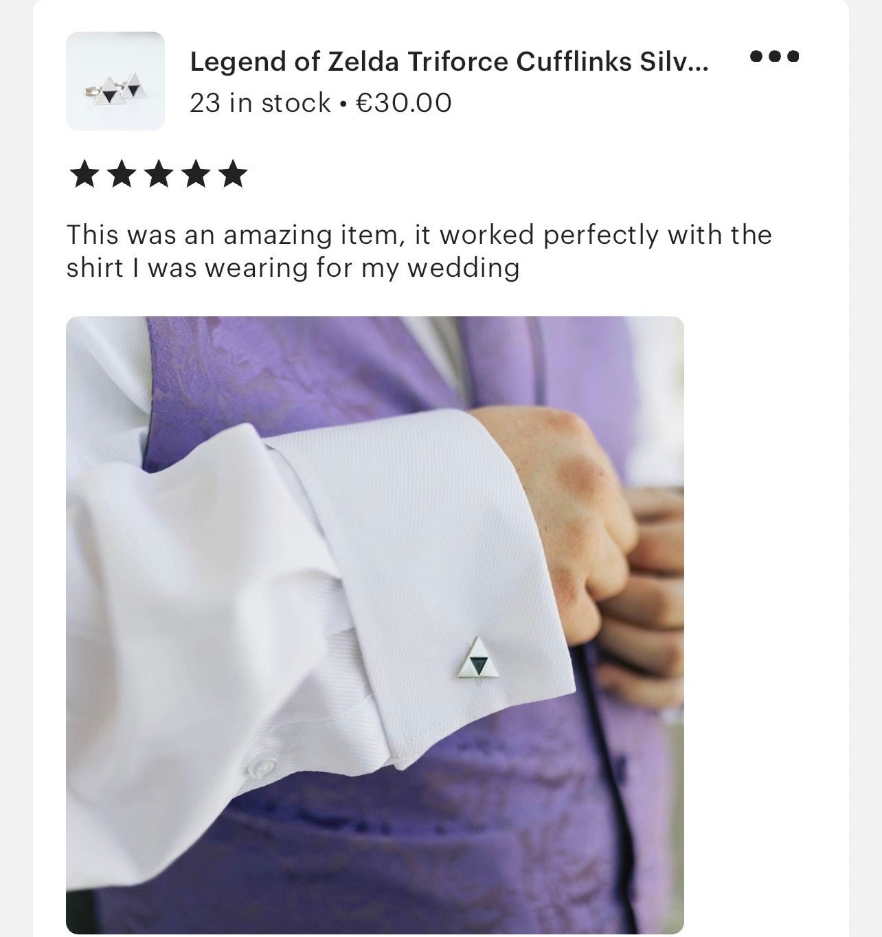 Legend of Zelda Triforce Cufflinks Pin Tie Clip Set Silver Zelda Accessories Gamer Gift for Him Geek Jewelry Set Cosplay Jewelry