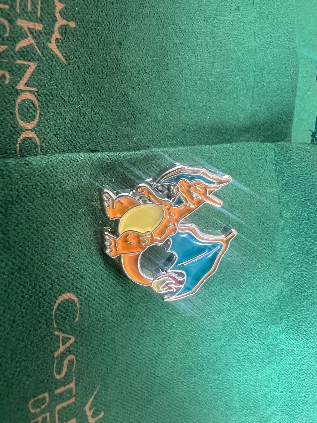 Charizard Pin fiery dragon inspired accessories perfect gift for Pokemon fans trainers weddings and special occasions unique design