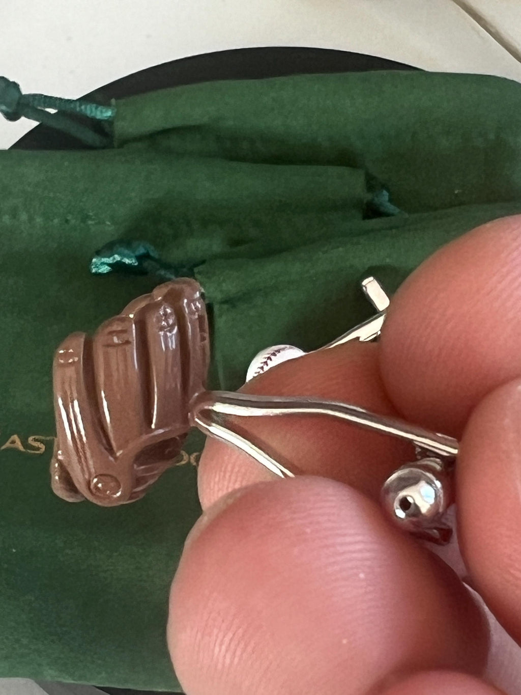 Baseball and Mitt Cufflinks Sports Inspired Men's Jewelry Baseball Lover Gift Sports Fan Accessories Wedding Birthday Groom Gift for Him